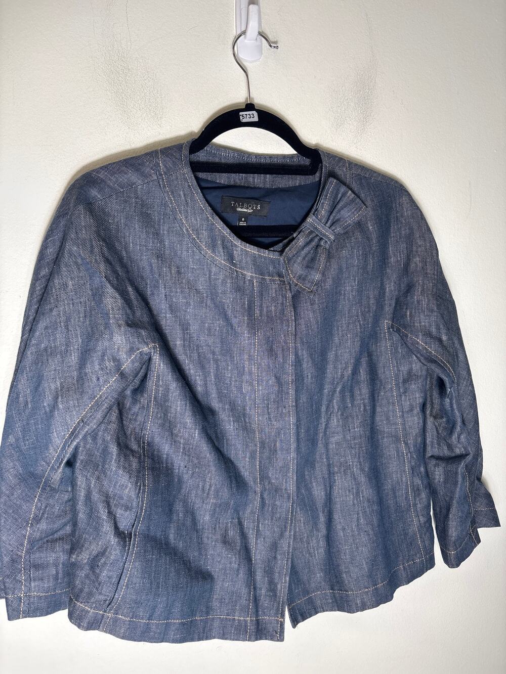 Talbots Chambray Jacket Sz 6